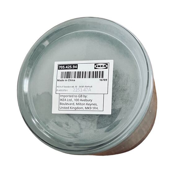 IKEA VINDSTILLA Gray Mouth-Blown Tealight Holder  4 ¼ " - Picture 3 of 3